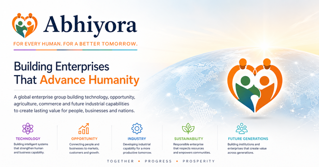 https://www.abhiyora.com/
GLOBAL ENTERPRISE GROUP • TECHNOLOGY • BUSINESS • FUTURE INDUSTRIES