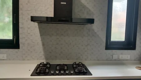 Chimney and gas hob